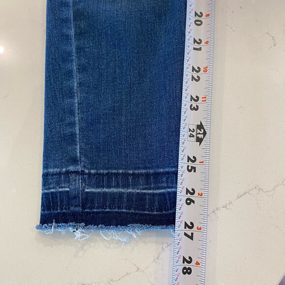 Judy Blue Skinny Fit Jeans With Cheetah Print Distressed size 5/ 27 - Picture 8 of 10